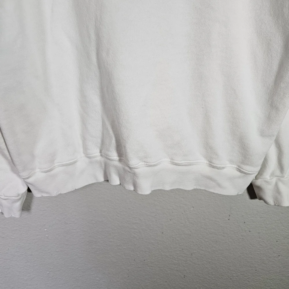 I.S.M.B.S. Essential White Sweatshirt Hand Embroidered Tahoe Size M/L - Picture 7 of 14